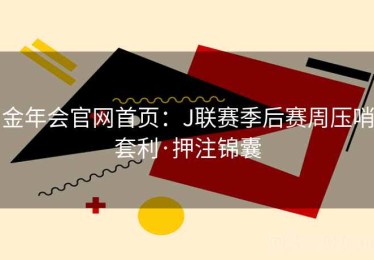 金年会官网首页：J联赛季后赛周压哨套利·押注锦囊