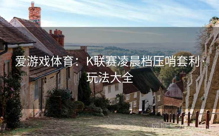 爱游戏体育：K联赛凌晨档压哨套利·玩法大全